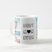 Personalisiert 3 Foto Beste Mama je Kaffeetasse (Vorderseite Links)