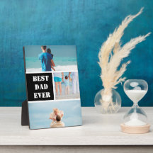 Personalisiert 3 Foto Collage Bester Vater je Gesc