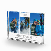 Personalisiert 3 Foto Collage Mit Monogramm Hochze (Rechts)