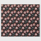 Personalisiert 3 Foto Hunde Hund Happy Howlidays Geschenkpapier (Flach)