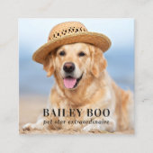 Personalisiert 3 Foto - QR-Code für moderne Social Quadratische Visitenkarte (Vorderseite)