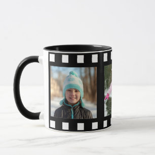 Personalisiert 3 Foto Schwarzer Film Rolle Tasse