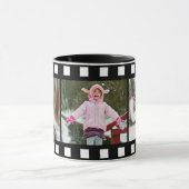 Personalisiert 3 Foto Schwarzer Film Rolle Tasse (Zentrum)