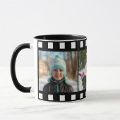 Personalisiert 3 Foto Schwarzer Film Rolle Tasse (Links)