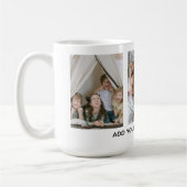 Personalisiert 3 Foto und Text Kaffeetasse (Links)