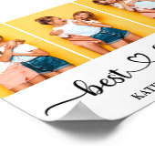 Personalisiert 3 FotoCollage Beste Freunde für imm Poster (Ecke)