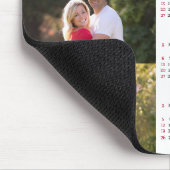 Personalisiert 3 Fotocollage Family 2025 Kalender Mousepad (Ecke)