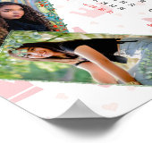 Personalisiert 3 Fotocollage Family 2025 Kalender Poster (Ecke)