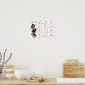 Personalisiert 3 Fotocollage Family 2025 Kalender Poster (Küche)
