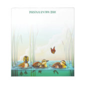 Personalisiert 3 kleine Babyducks Notepad Notizblock (Vorderseite)