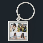 Personalisiert 3 Schlüsselanhänger für FotoCollage<br><div class="desc">Personalisiert 3 Foto Collage Schlüsselanhänger.</div>