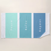 Personalisiert 3 Wörter Benutzerdefinierte Meldung Strandtuch (Vorderseite)