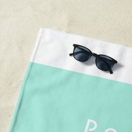 Personalisiert 3 Wörter Benutzerdefinierte Meldung Strandtuch (Beispiel)