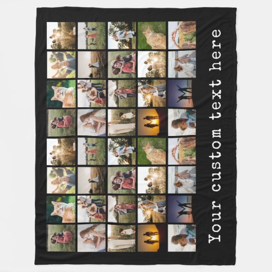 Personalisiert 40 Fotomaterial Fleecedecke (Vorderseite)