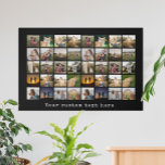 Personalisiert 40 Fotomaterial Künstlicher Leinwanddruck<br><div class="desc">Erstellen Sie Ihre eigenen Personalisierten 40 Collage Canvas Print</div>