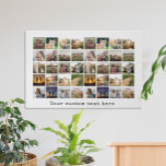 Personalisiert 40 Fotomaterial Künstlicher Leinwanddruck<br><div class="desc">Erstellen Sie Ihre eigenen Personalisierten 40 Collage Canvas Print</div>