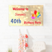 Personalisiert 40. Geburtstag Banner (Insitu)