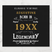 Personalisiert 40. Geburtstag Bierflaschenetikett (Einzelnes Label)