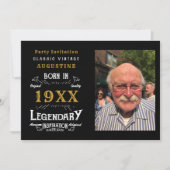 Personalisiert 40. Geburtstag Einladung (Vorderseite)