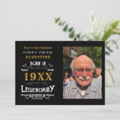 Personalisiert 40. Geburtstag Einladung (Stehend Vorderseite)