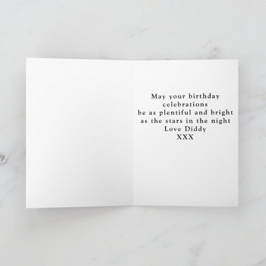 Personalisiert 40. Geburtstag Karte (Innenseite)