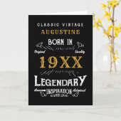 Personalisiert 40. Geburtstag Karte (Gelbe Blume)