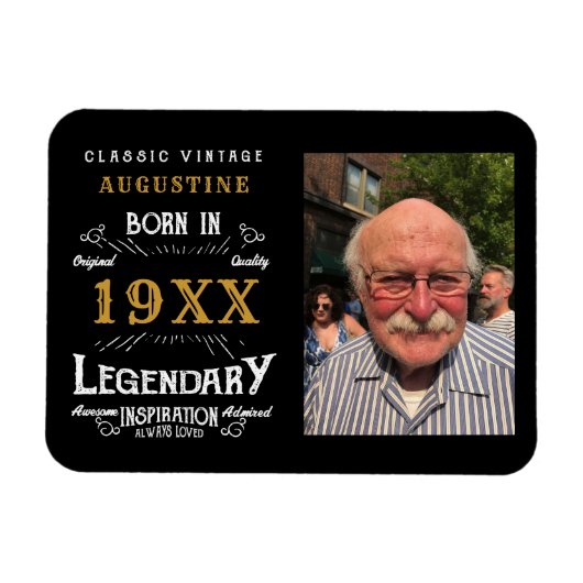 Personalisiert 40. Geburtstag Magnet (Horizontal)