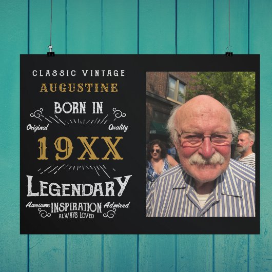 Personalisiert 40. Geburtstag Poster