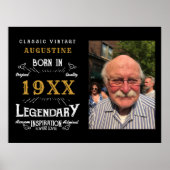 Personalisiert 40. Geburtstag Poster (Vorne)