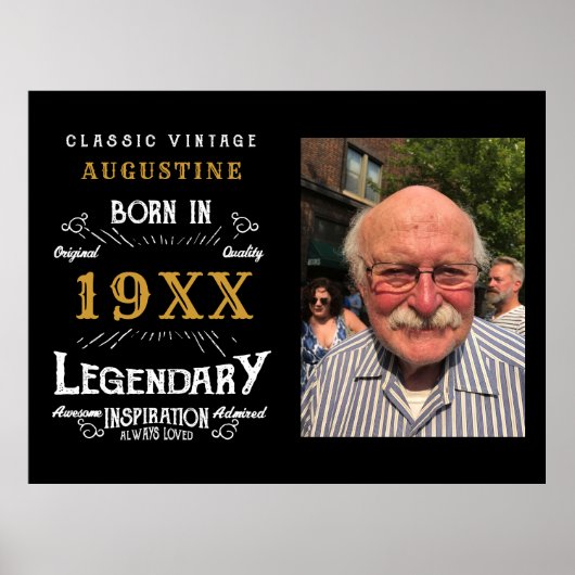 Personalisiert 40. Geburtstag Poster (Vorne)