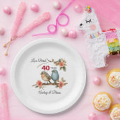 personalisiert 40. Jahrestag Pappteller (Party)