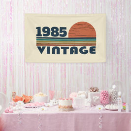 Personalisiert 40 Vintag 40. Geburtstag Party Banner