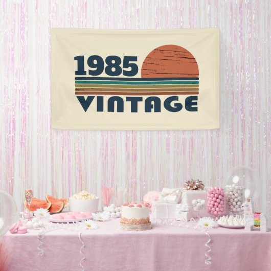 Personalisiert 40 Vintag 40. Geburtstag Party Banner (Party)