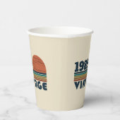 Personalisiert 40 Vintag 40. Geburtstag Party Pappbecher (Rechts)