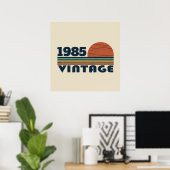 Personalisiert 40 Vintag 40. Geburtstag Party Poster (Heimbüro)
