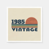 Personalisiert 40 Vintag 40. Geburtstag Party Serviette (Vorderseite)