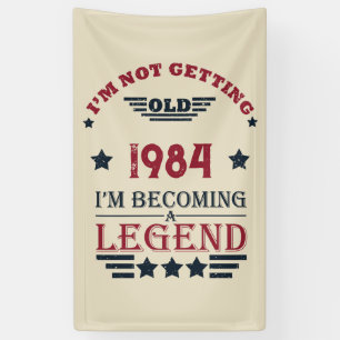 Personalisiert 40 Vintages Party Banner