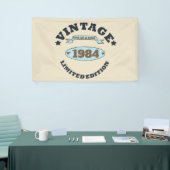 Personalisiert 40 Vintages Party Banner (Messeveranstaltung)