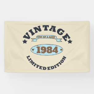 Personalisiert 40 Vintages Party Banner