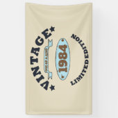 Personalisiert 40 Vintages Party Banner (Vertikal)
