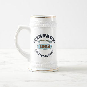 Personalisiert 40 Vintages Party Bierglas