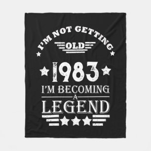 Personalisiert 40 Vintages Party Fleecedecke