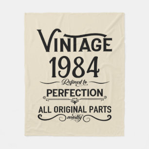 Personalisiert 40 Vintages Party Fleecedecke