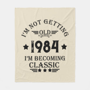 Personalisiert 40 Vintages Party Fleecedecke