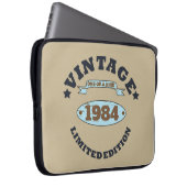 Personalisiert 40 Vintages Party Laptopschutzhülle (Vorne Rechts)