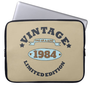 Personalisiert 40 Vintages Party Laptopschutzhülle