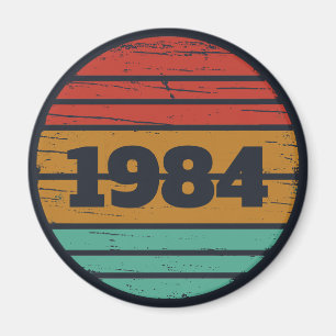 Personalisiert 40 Vintages Party Magnet