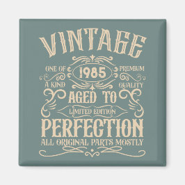 Personalisiert 40 Vintages Party Magnet