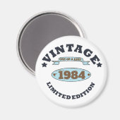 Personalisiert 40 Vintages Party Magnet (Vorderseite/Rückseite)