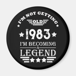 Personalisiert 40 Vintages Party Magnet